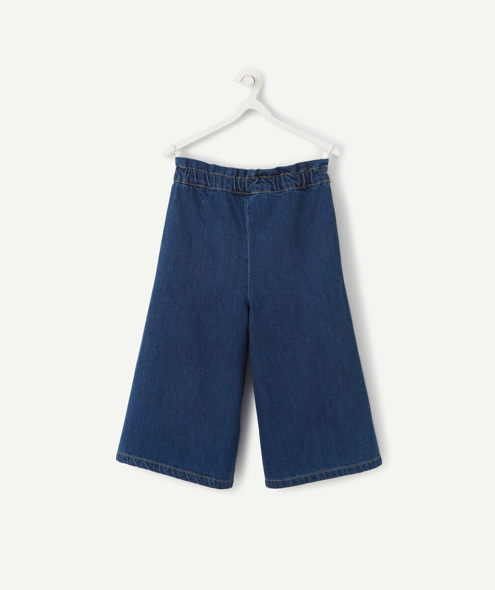 LA JUPE CULOTTE ÉVOLUTIVE DENIM EN COTON ET CHANVRE