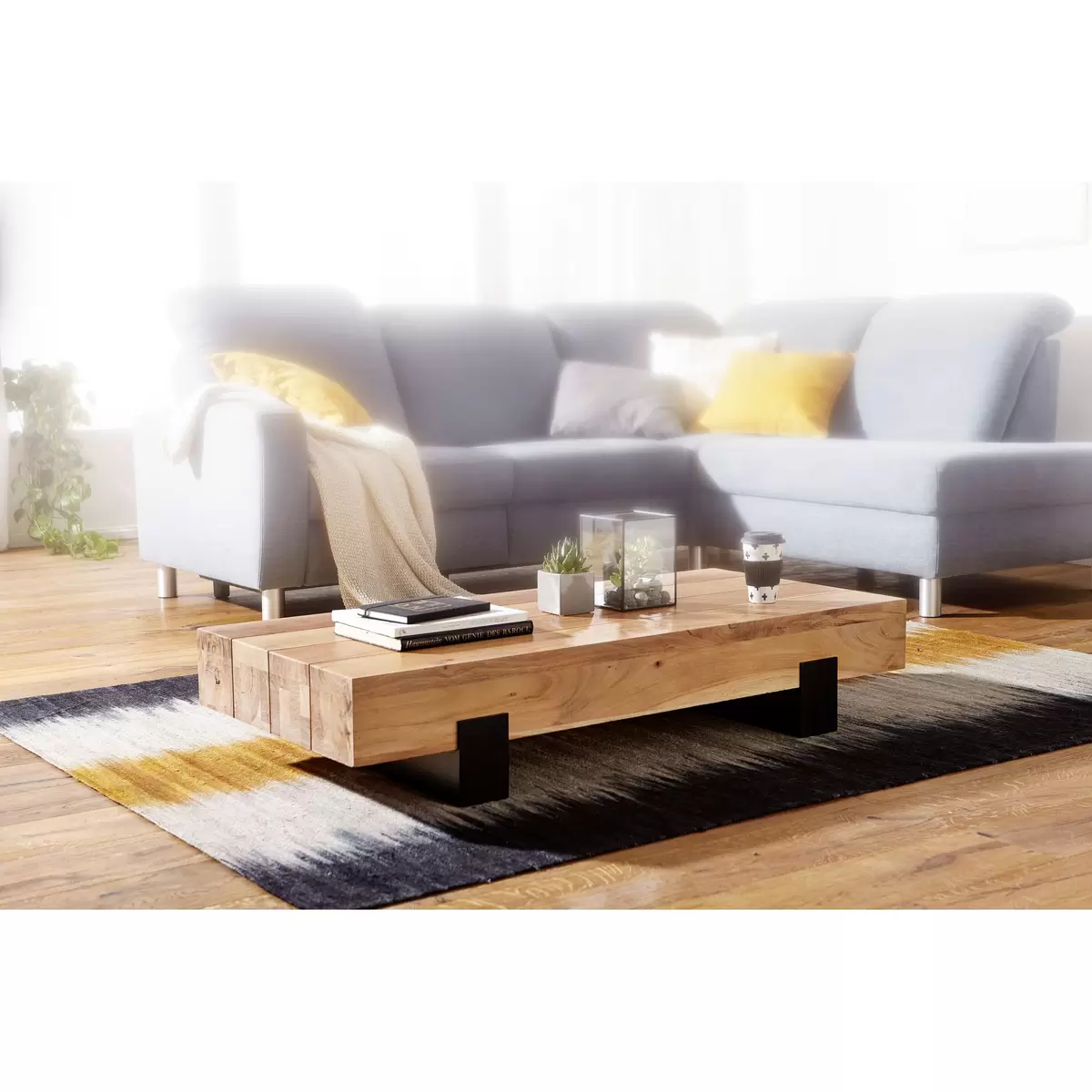 Couchtisch Souto braun,schwarz