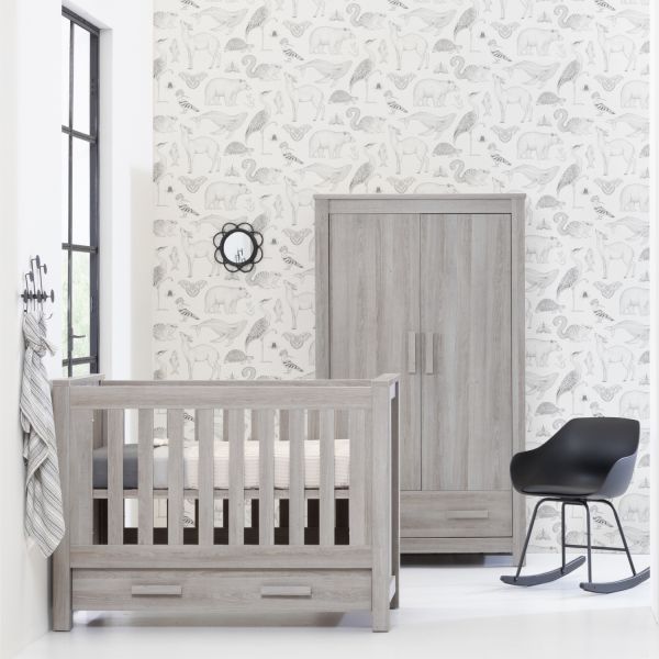 Europe Baby Juno Babybed Met Lade Grijs 70 x 140 cm