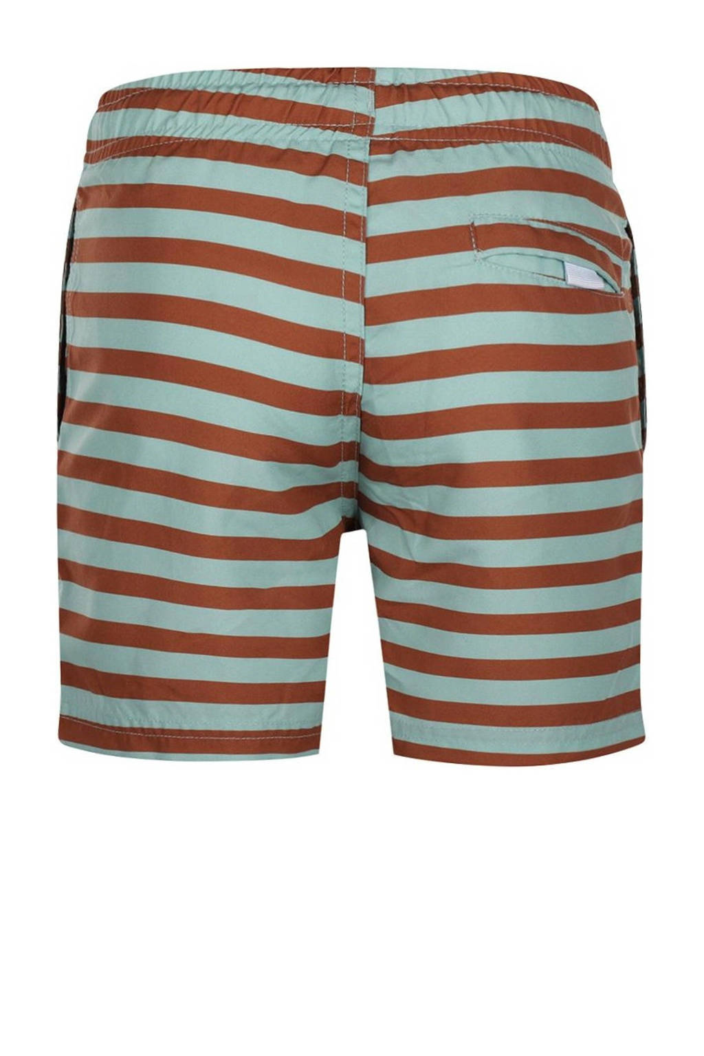 zwemshort mintgroen/roestbruin
