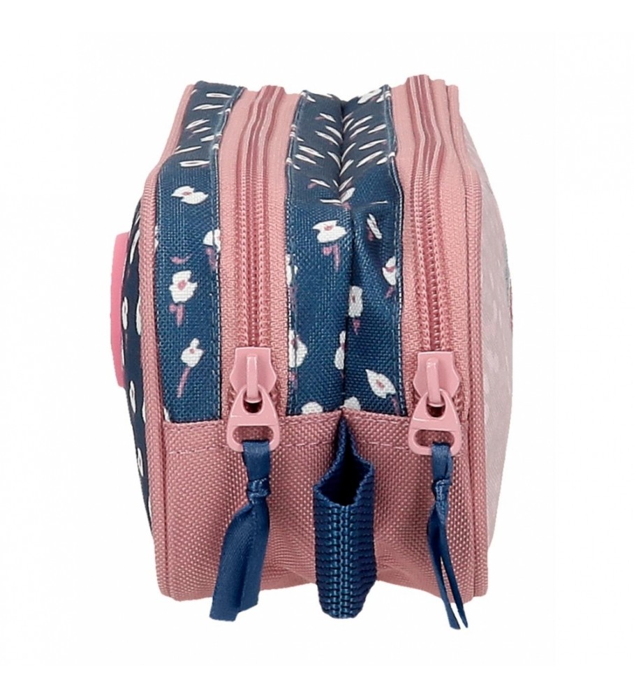 Roll Road Estuche  Roll Road One World Dos Compartimentos rosa
