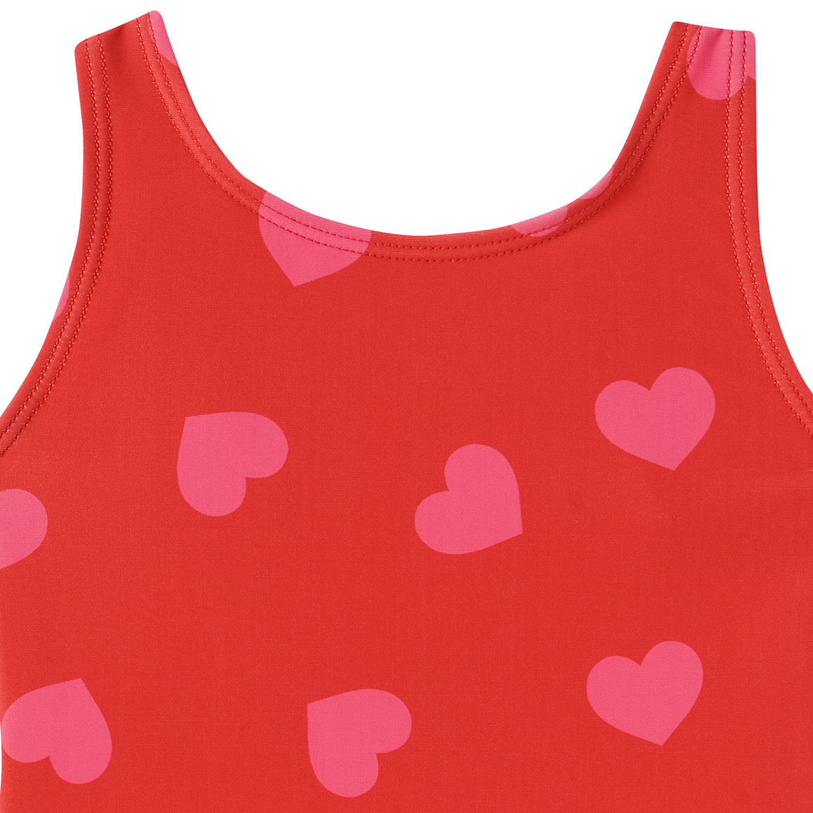 Famy Baby Badeanzug mit Herz-Allover rot