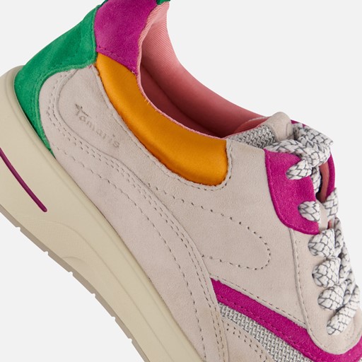 Tamaris Comfort Sneakers wit Leer