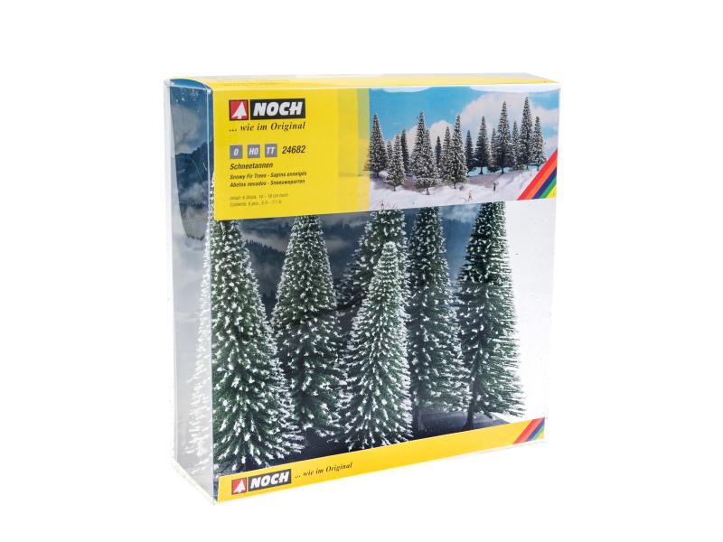 NOCH Tannen 14-18 cm, schneebedeckt, 6 Stück Bäume