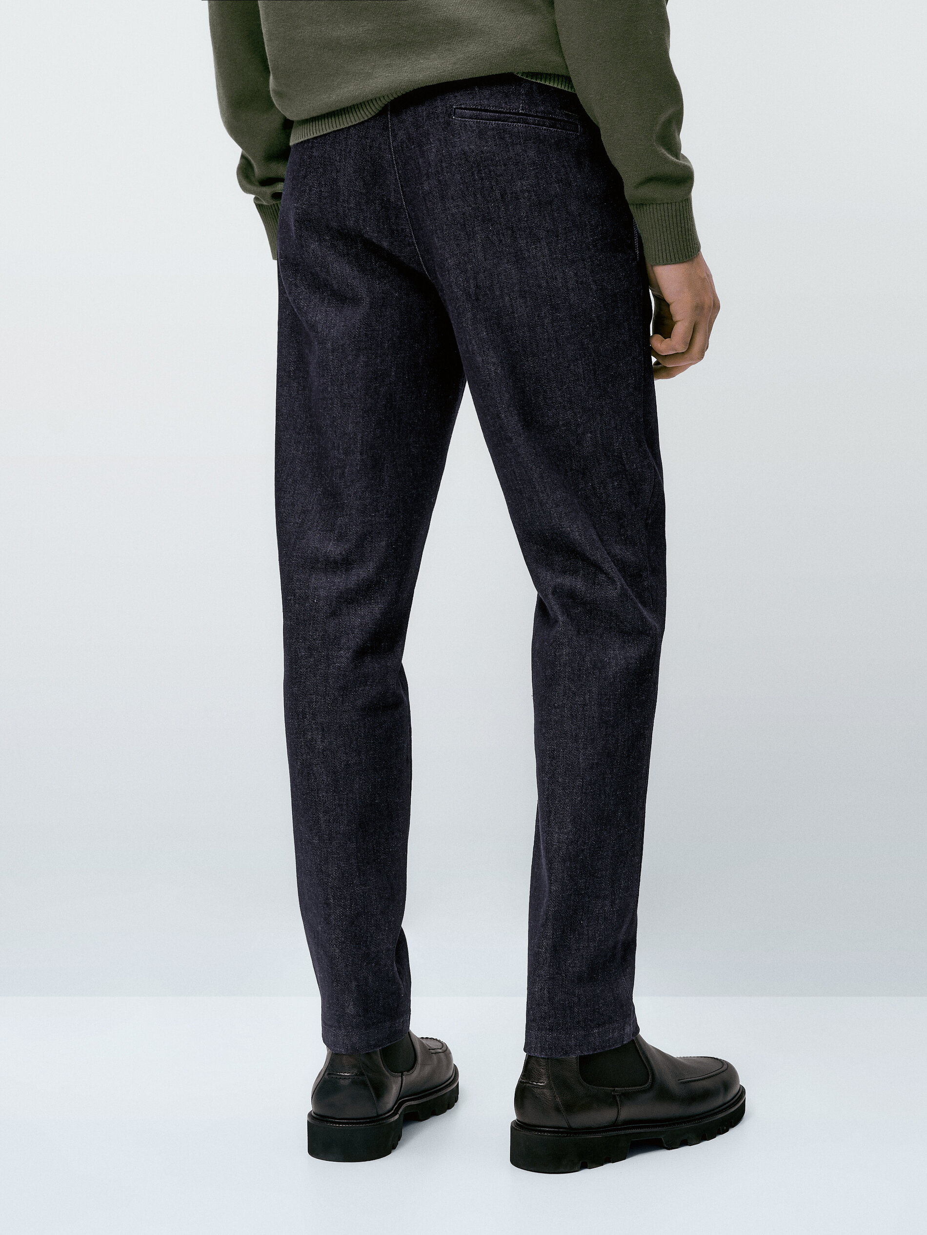 Calça caliper vaquero com corte relaxado - INDIGO