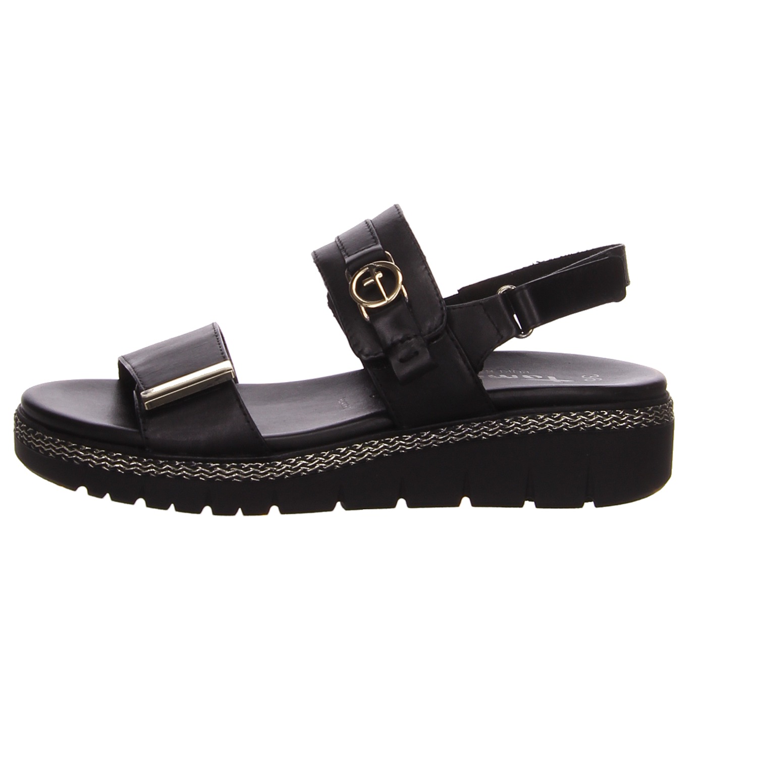 Tamaris Damen Sandale schwarz schwarz