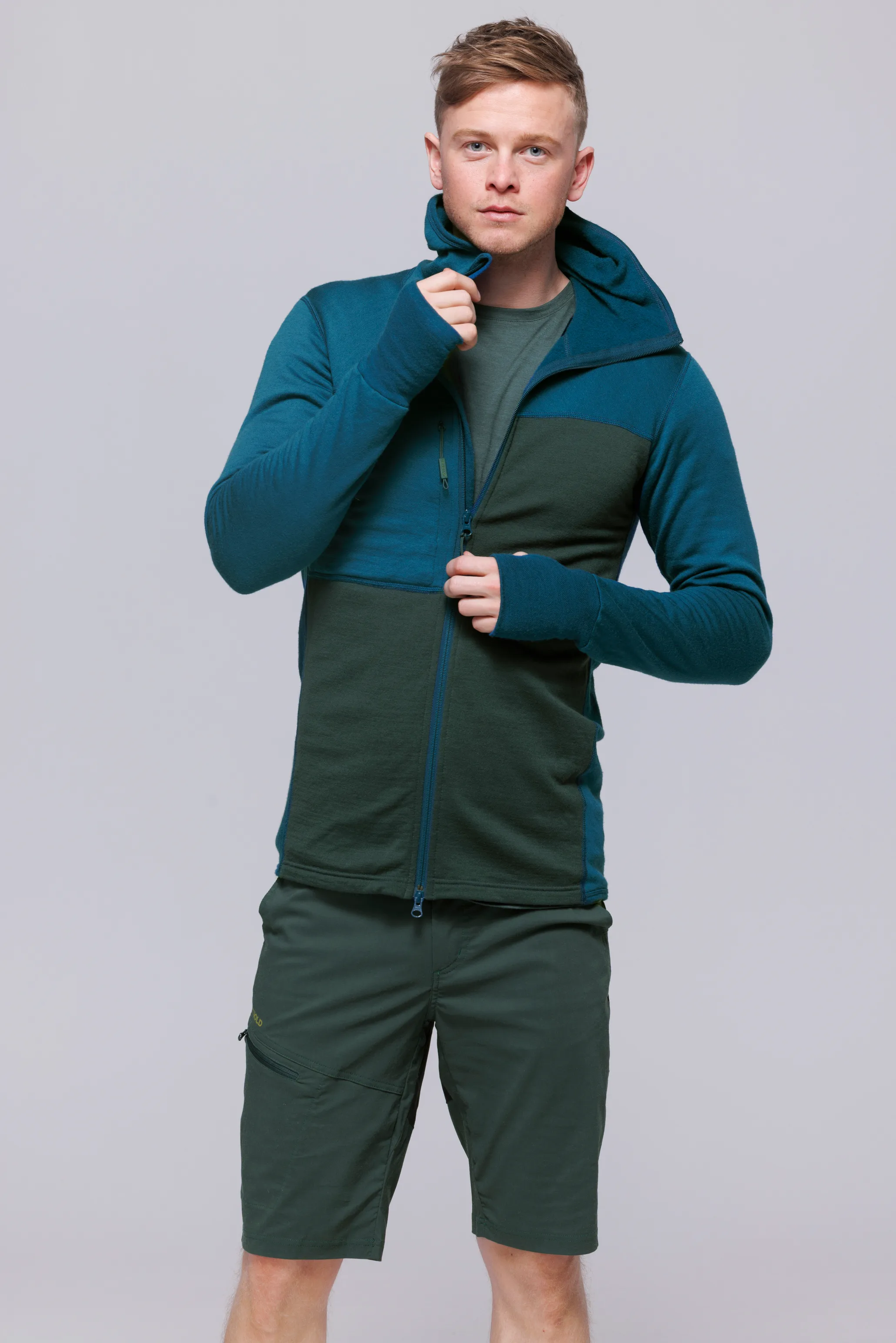 Devold Nibba Hiking Man Jacket With Hood Ink/Flame