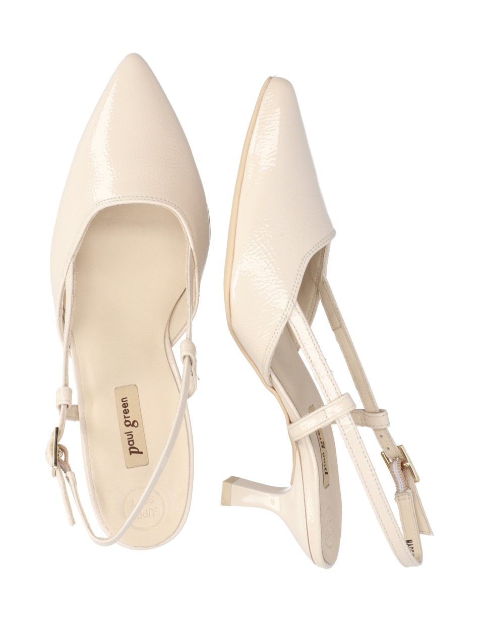 Lackleder Slingpumps