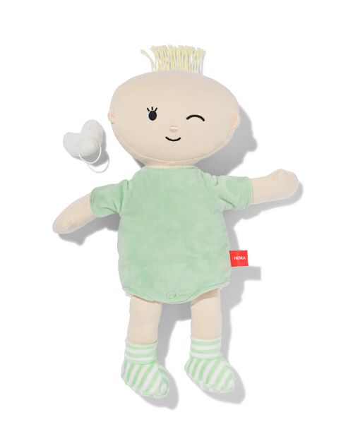 Poupée doudou verte
