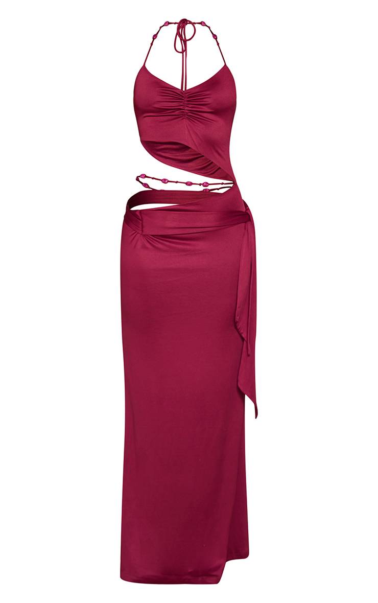 Prune Robe Maxi À Découpes Avec Perles Et Toucher Doux