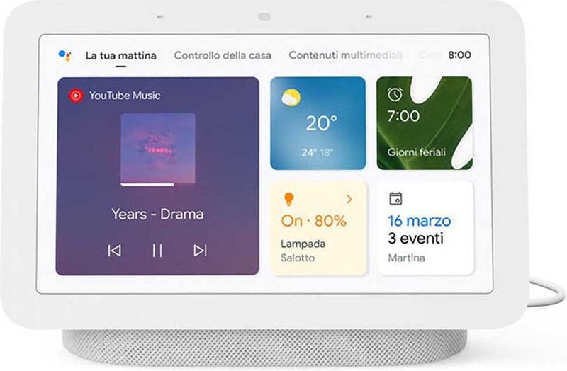 Google Nest Hub (2e generatie) Chalk