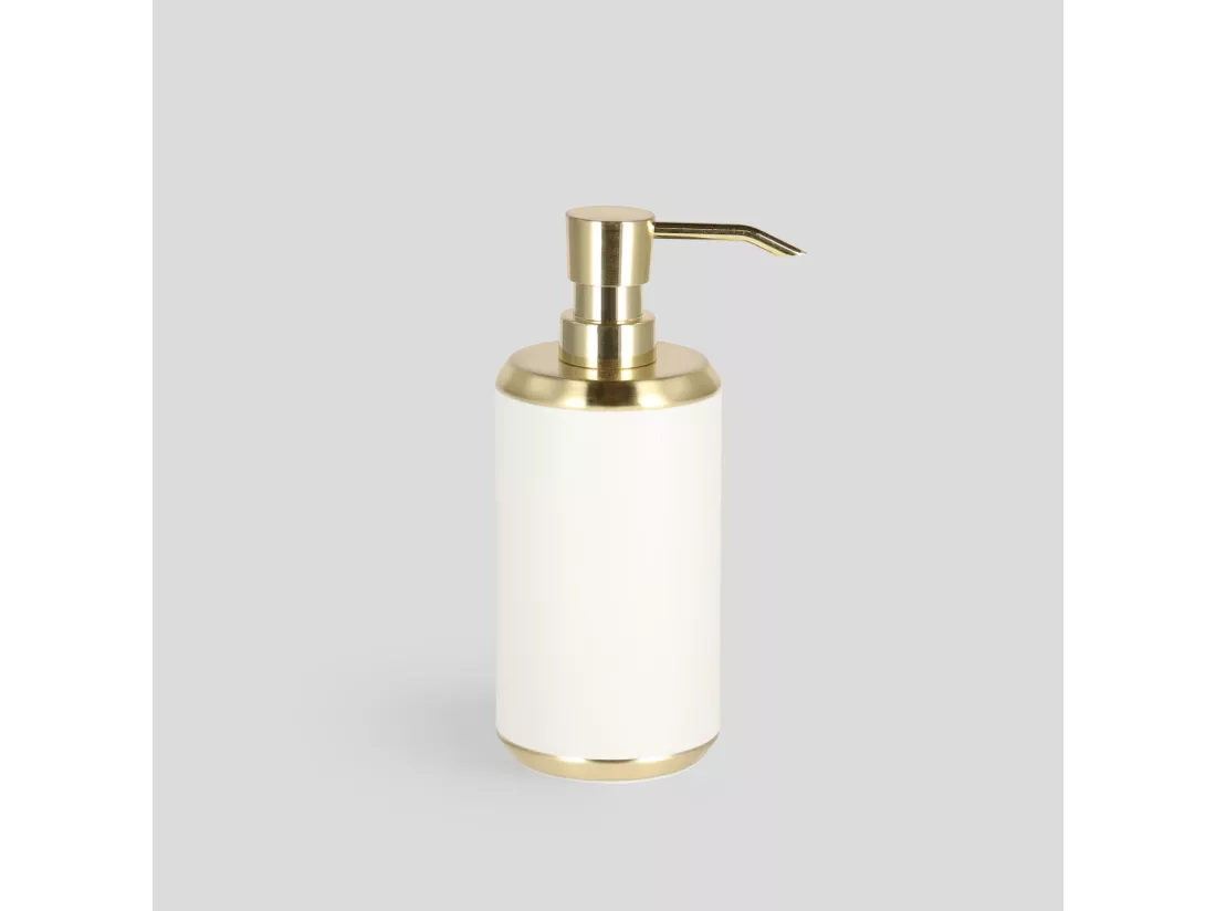 Distributeur De Salle De Bains Lonar Blanc Brillant 18 x 7.5