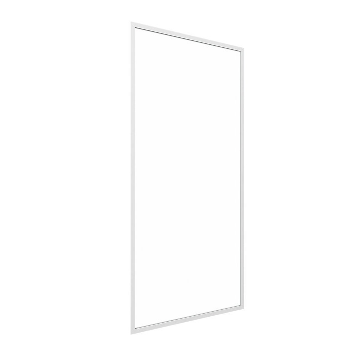 Paroi de douche fixe blanc Galedo Spot transparent 90cm