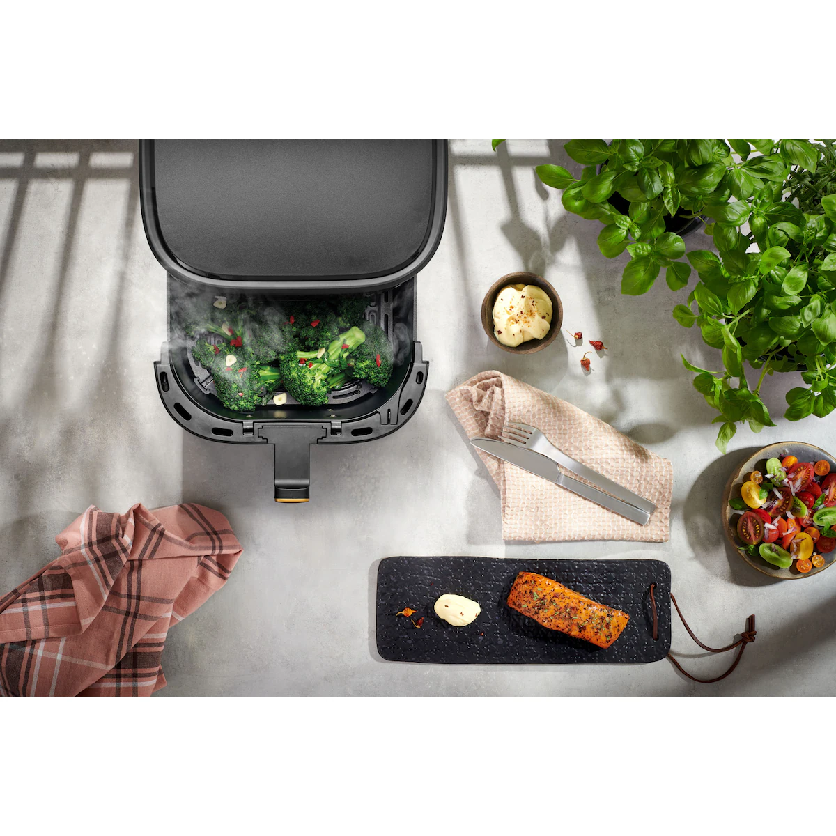 F&B Digital airfryer 6L 34765 (sort)