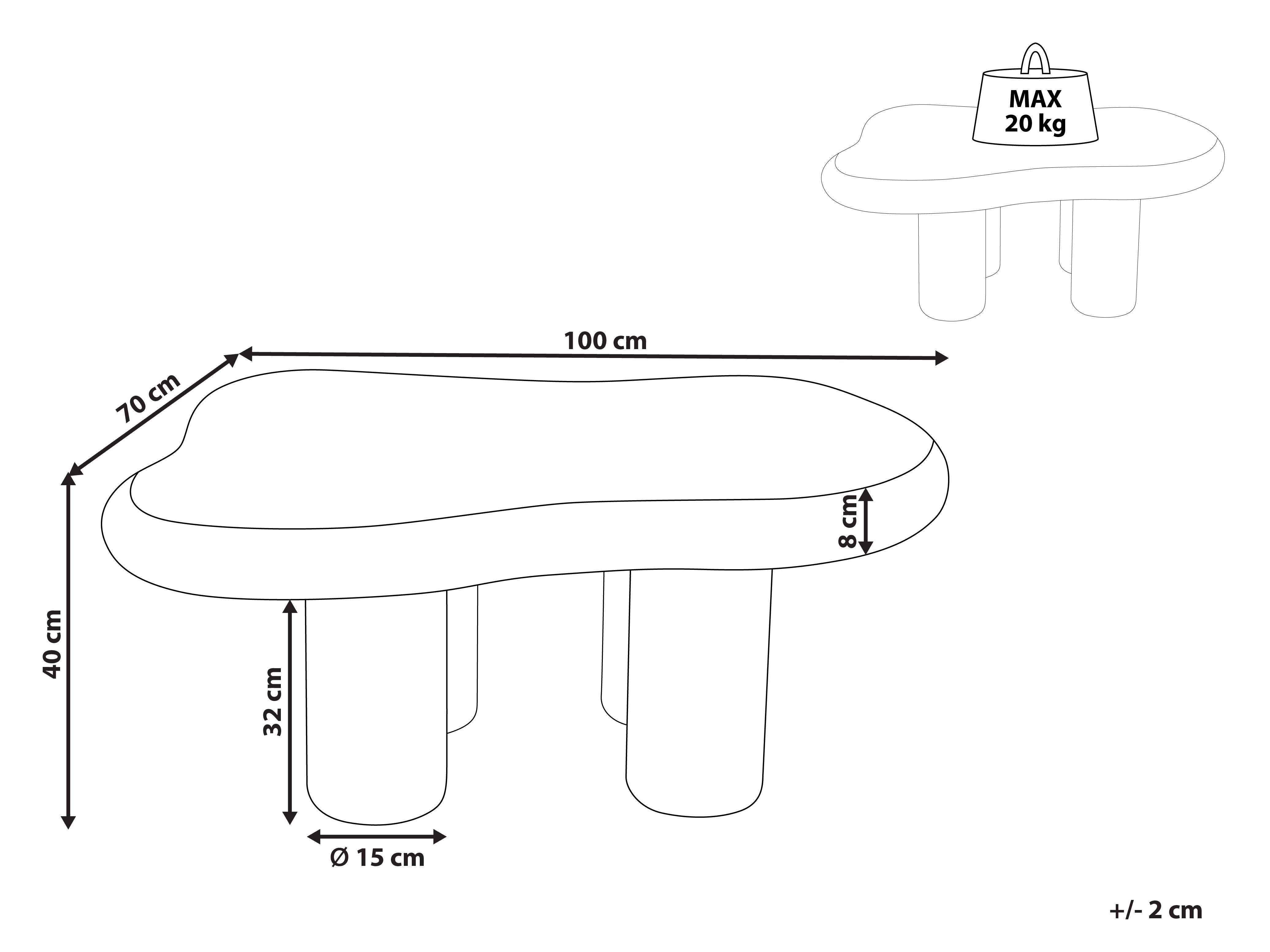 Salontafel ONDLE Taupe