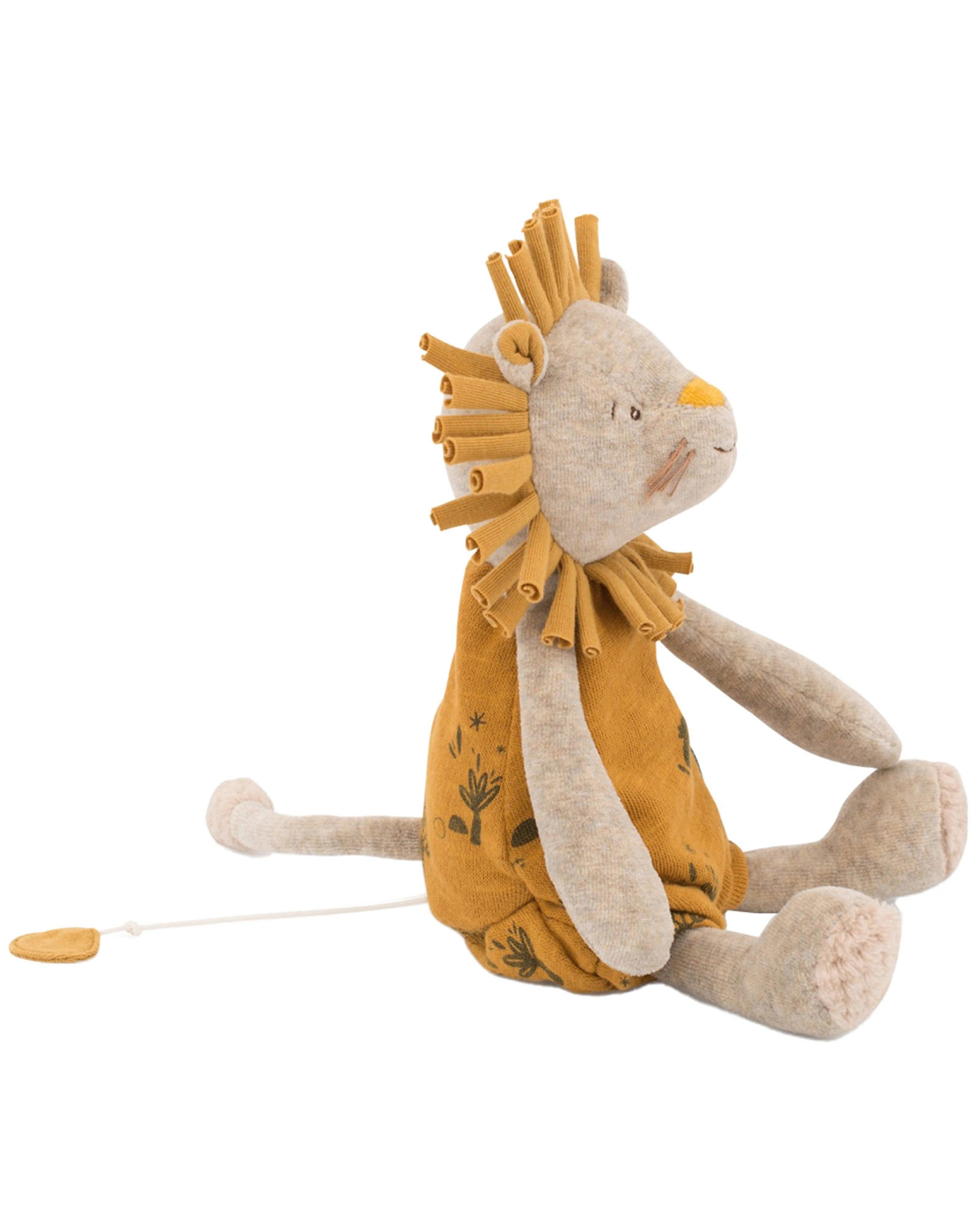 Spieluhr LÖWE (28cm) in senfgelb