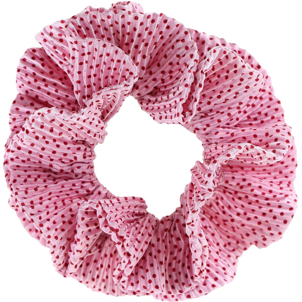 Køb Bow's by Stær Kaisa Scrunchie - Rosa/Rød Prikker