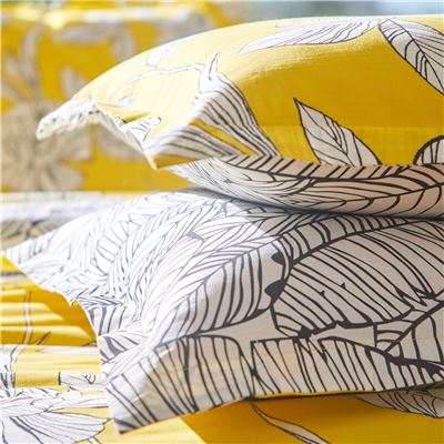 Linge de lit motif grandes fleurs