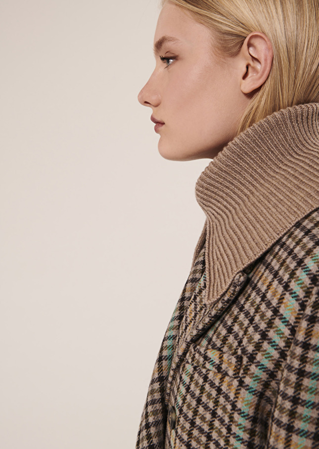 Col amovible Eclipsebeige en laine
