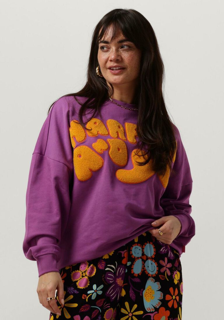 HARPER & YVE paarse harper & yve sweater logo-sw