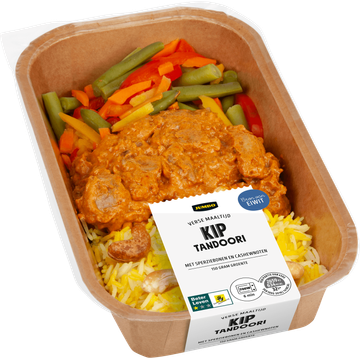 Jumbo Verse Maaltijd Kip Tandoori met Sperziebonen en Cashewnoten 450 g