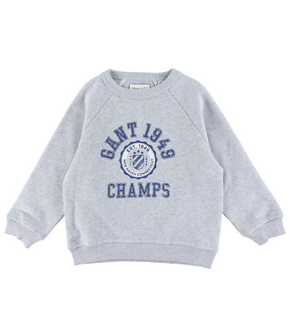 GANT Sweatshirt - 1949 Raglan - Light Grey Melange