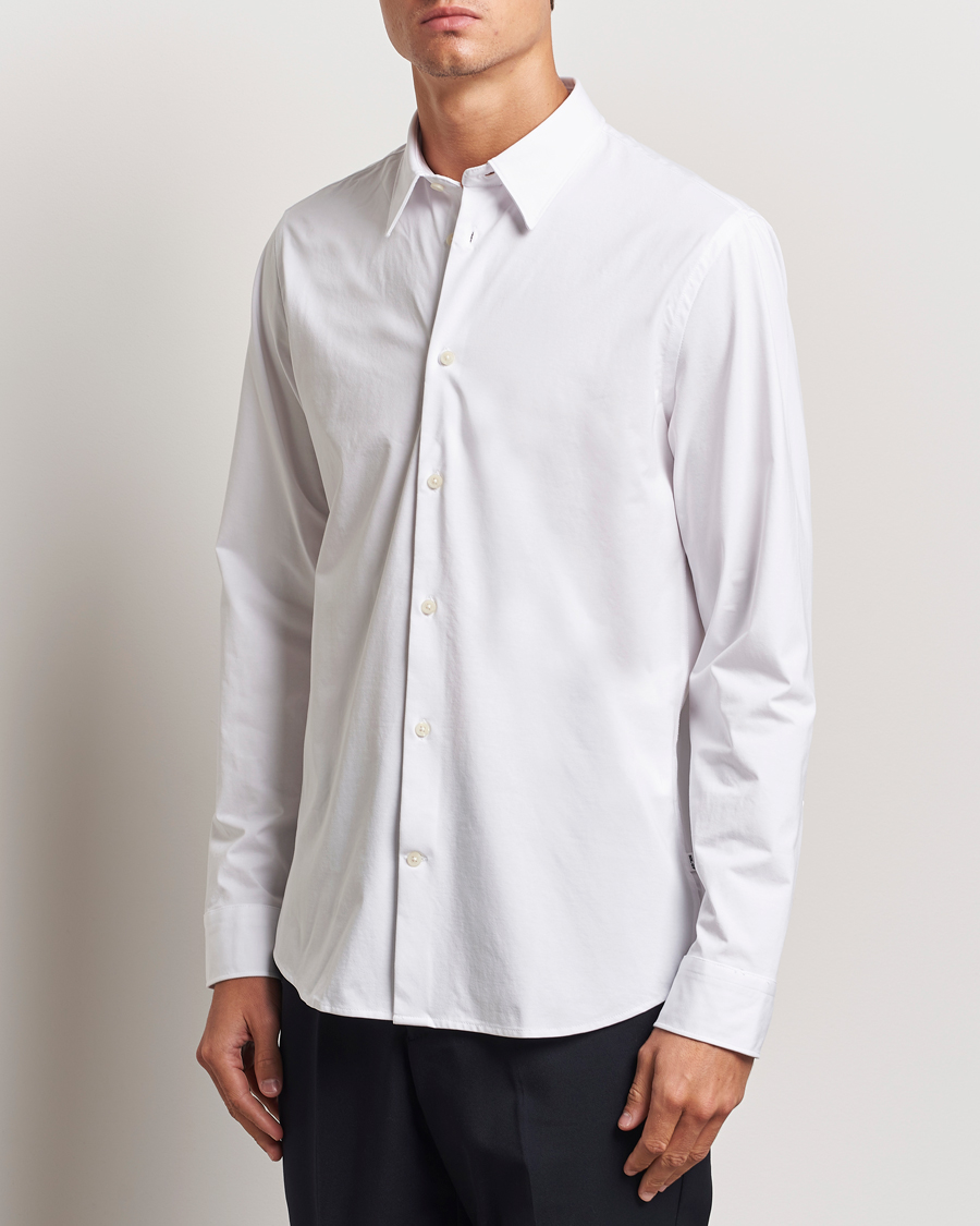 NN07 Elian Mercerized Cotton Shirt White