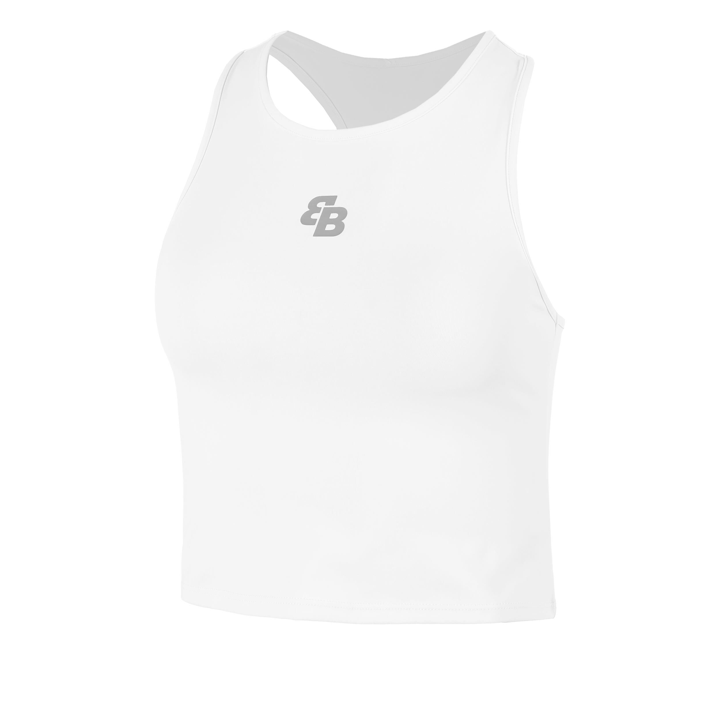 BB by Belen Berbel Basica Corta Débardeur Tank Top Femmes - Blanc