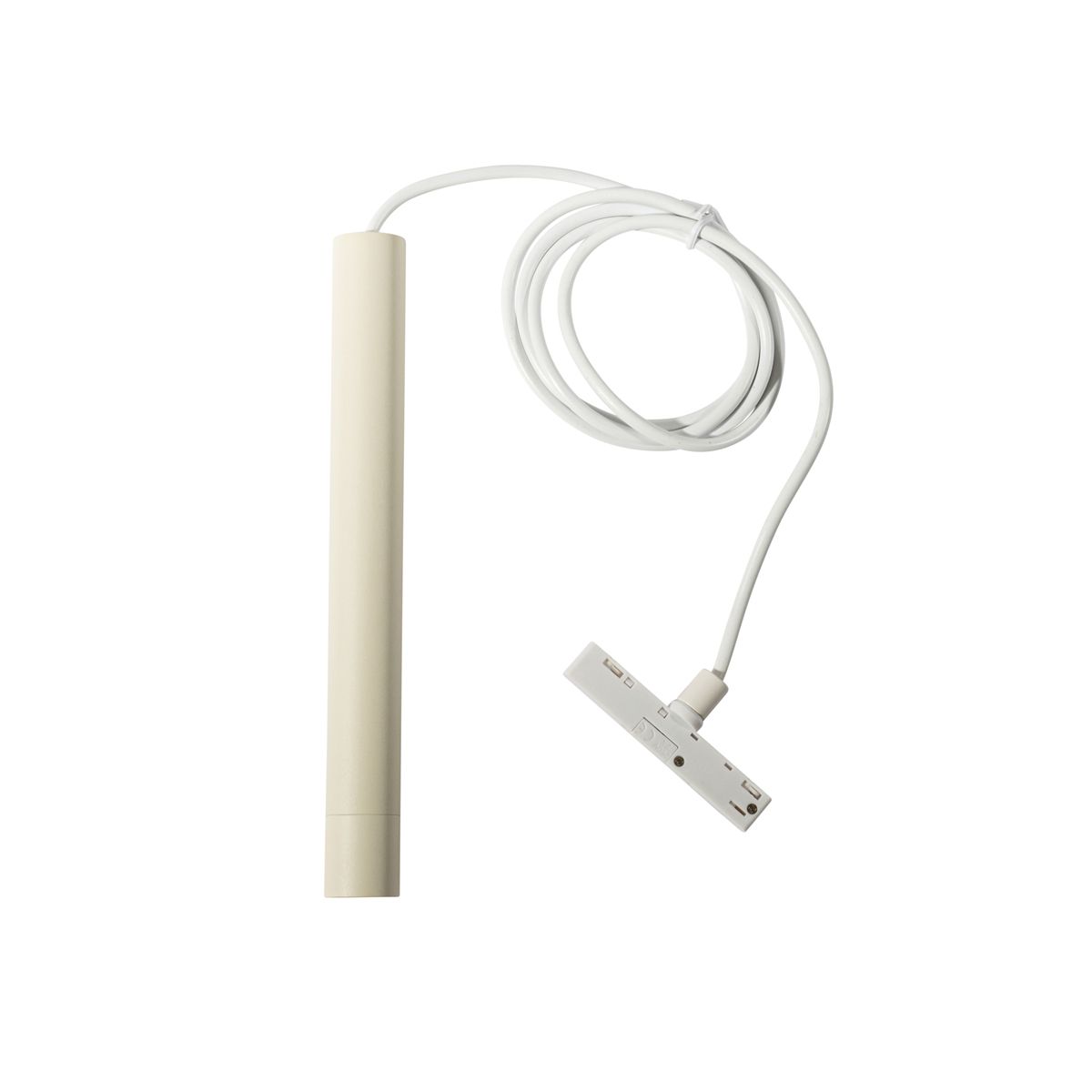 Moderne hanglamp wit beige voor railsysteem 1-fase  - Slimline Keno