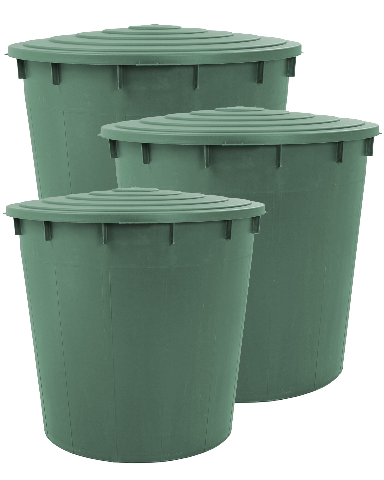Regentonne Sparpaket 1500 Liter (3x500 L)mit Verbinderset