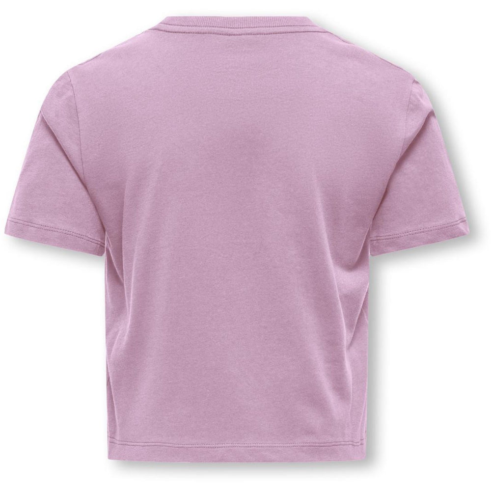 Køb kids ONLY Mauve Orchid Teddy Bow Kogrex S/S Printed Top Jrs