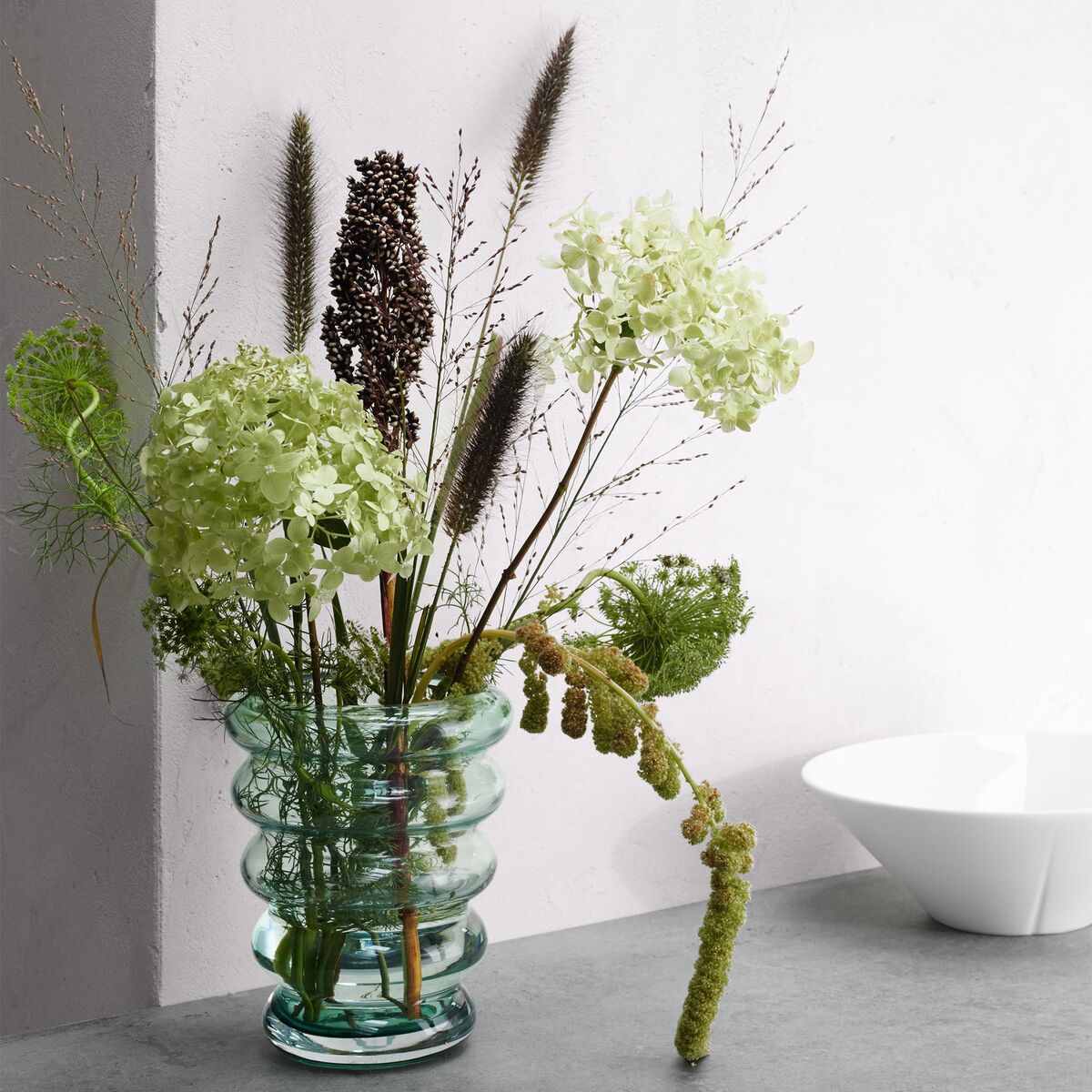 Infinity vase, 20 cm, mint
