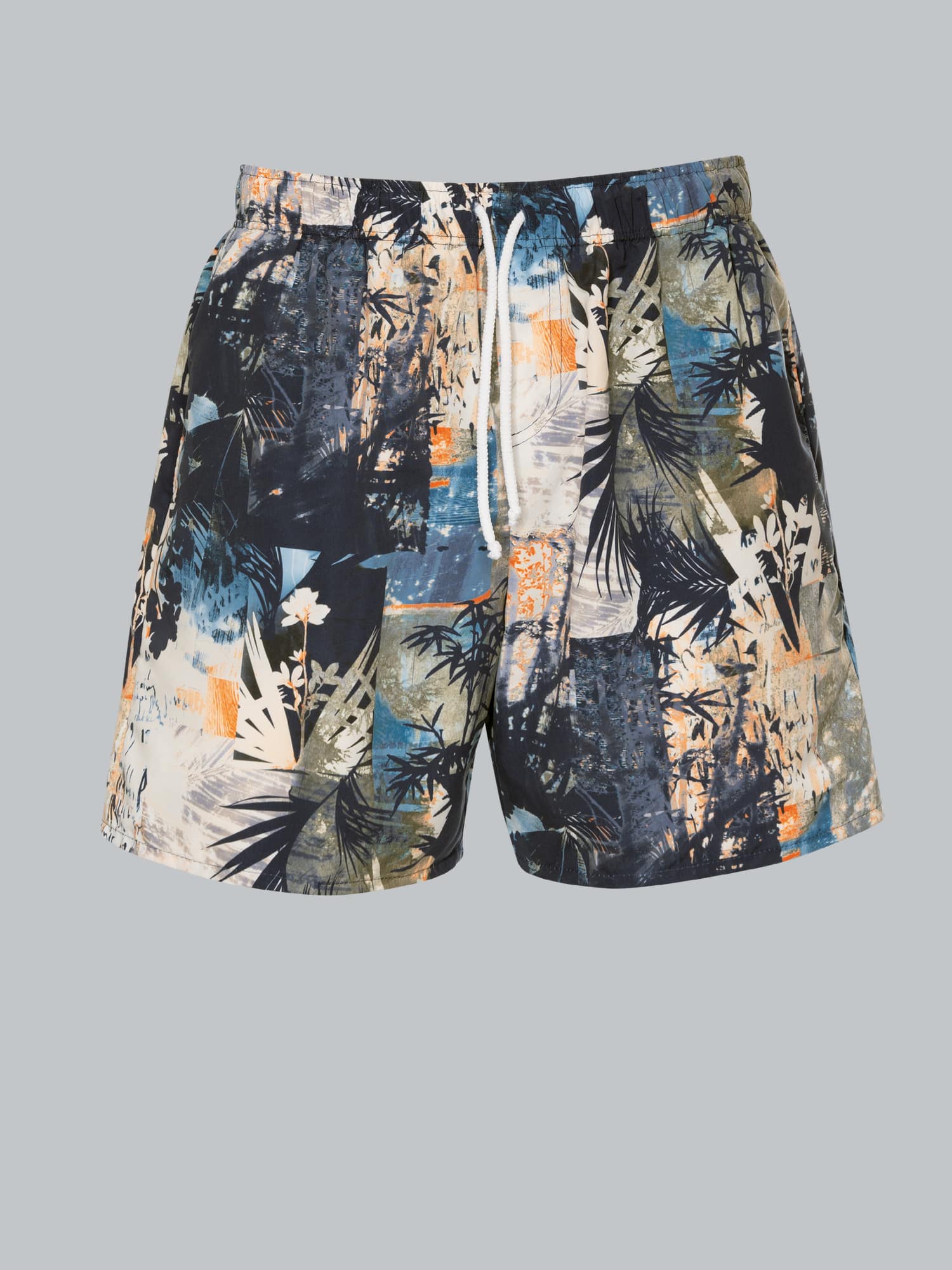 Bade-/Freizeitshorts mit Druckmotiv Night-blue