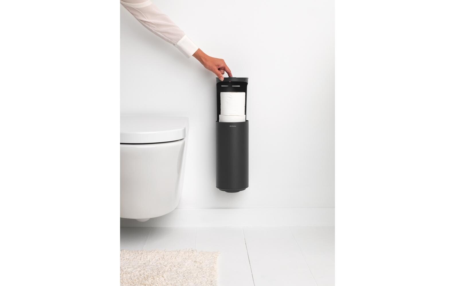 Toilettenpapierhalter Mindset AnthrazitToilettenrollenspender aus recyceltem Material