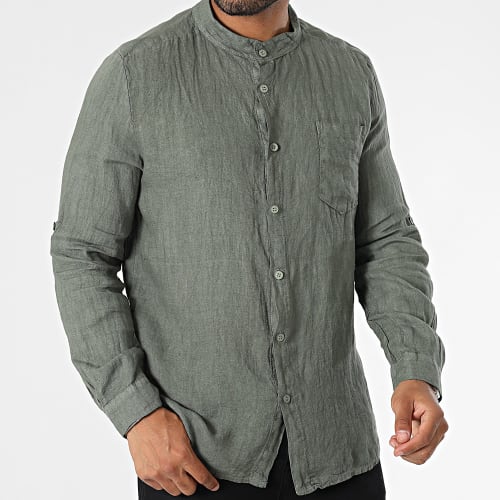 Chemise Manches Longues Vert Kaki