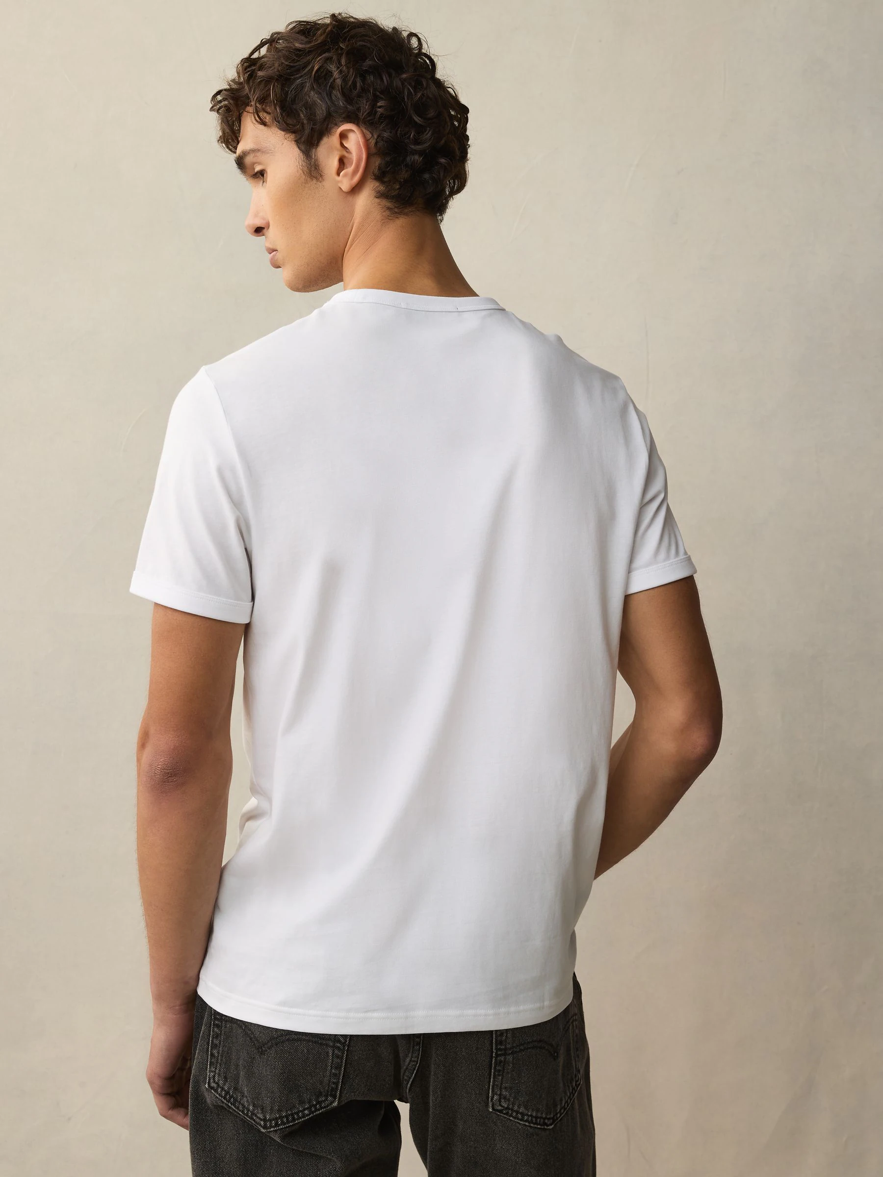 Wit - Fred Perry - T-shirt