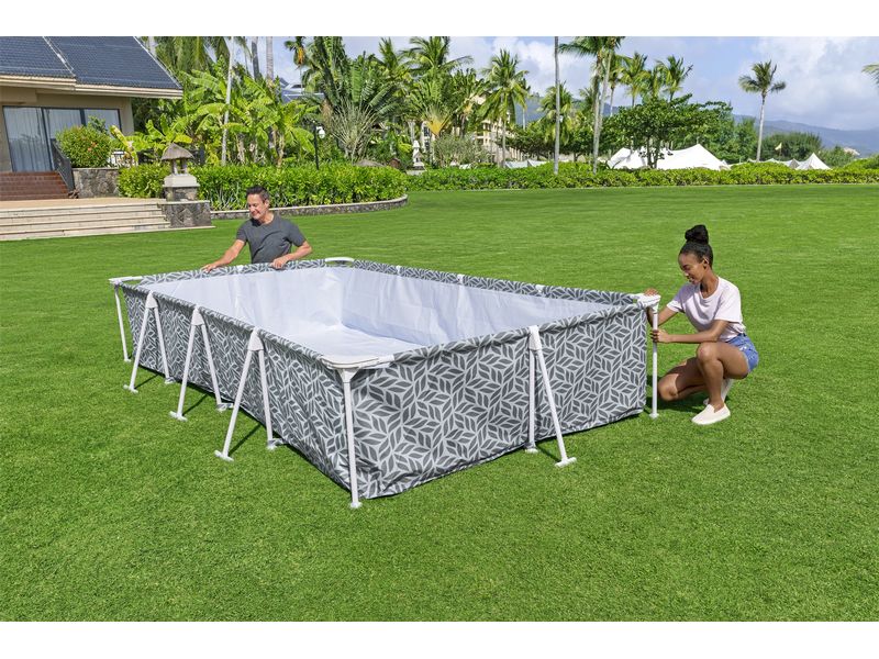 Bestway Pool Steel Pro 366 x 201 x 66 cm 201 x 66 cm Gerahmtes rechteckiges Pool