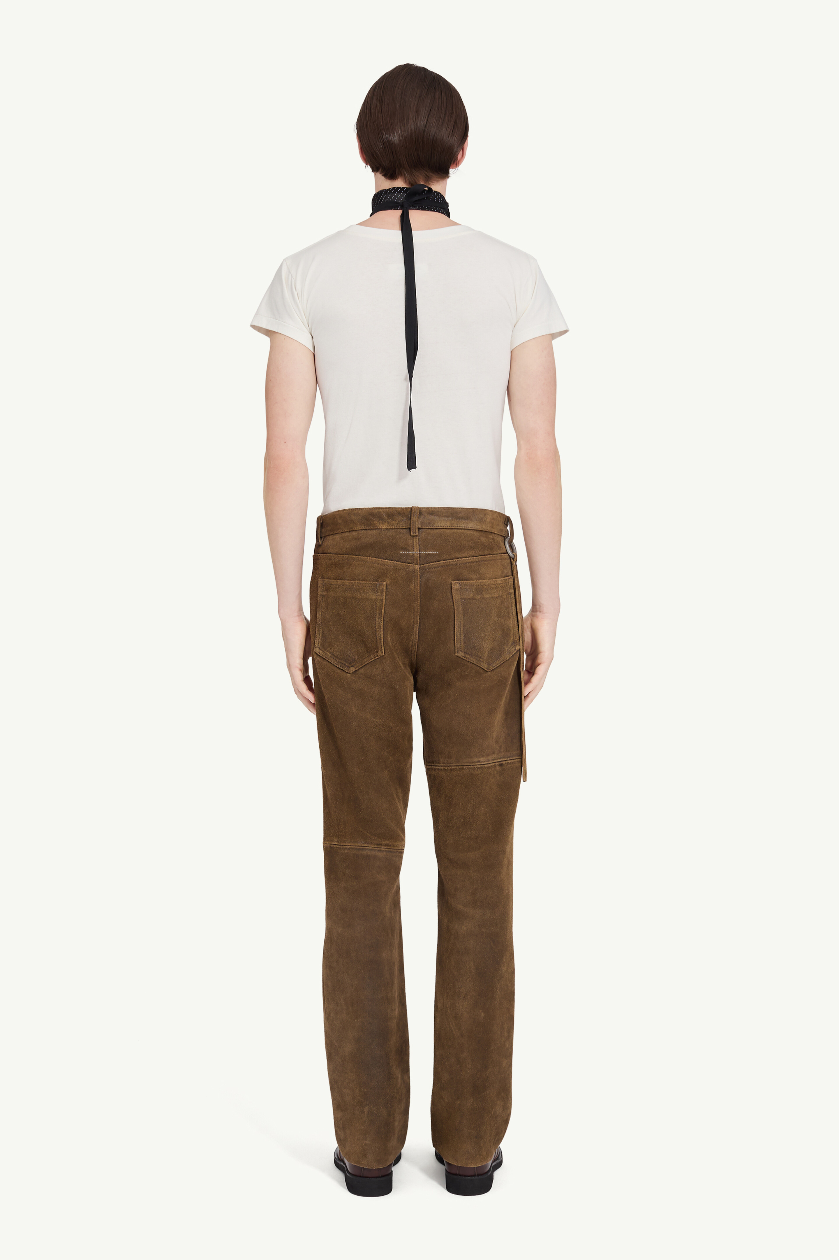 Pantalon en cuir suédé pour homme | MM6