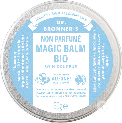 Dr Bronner's Baume Magic Balm Bio Non Parfumé Visage Corps Peau Sèche Et Sensible Pot 60g