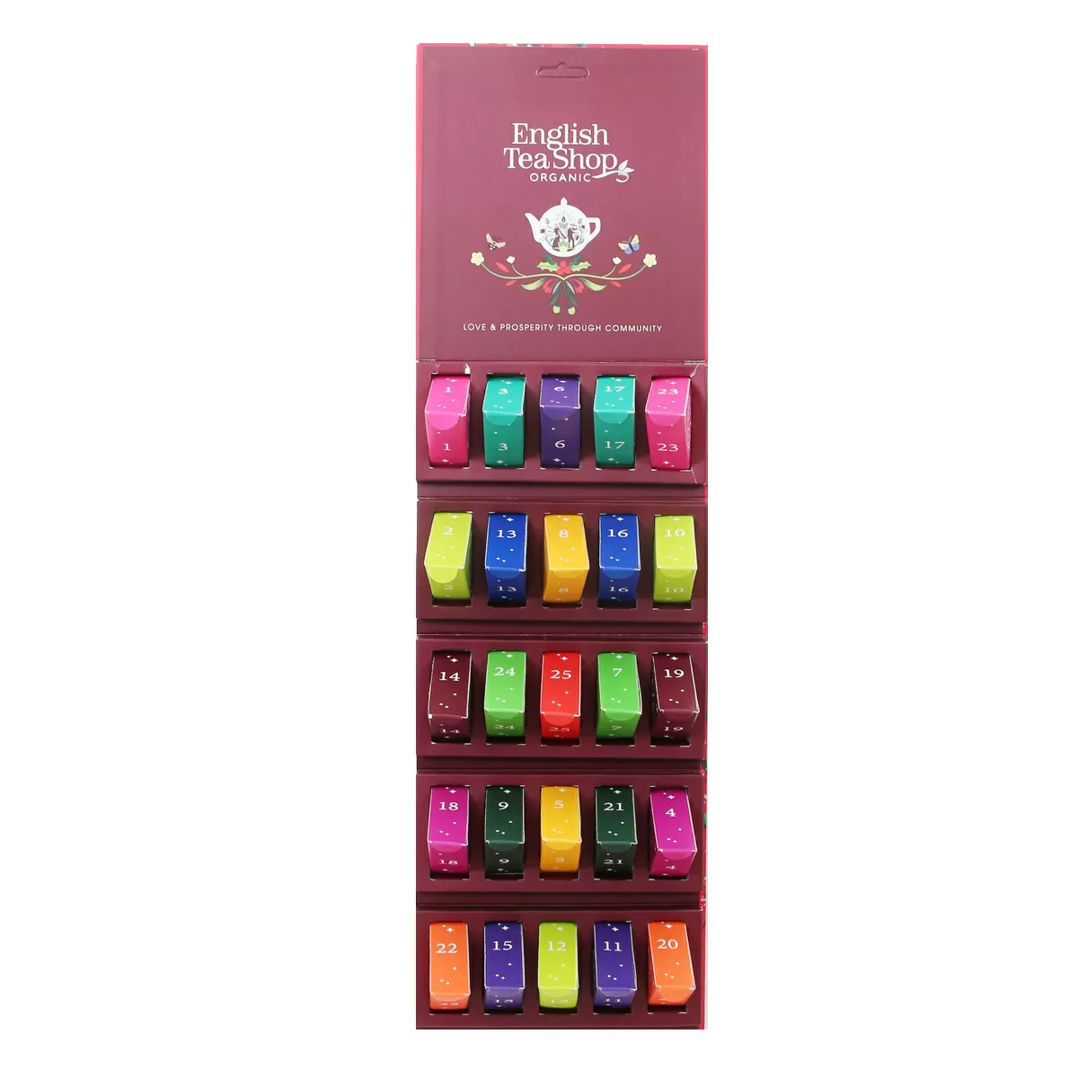 English Tea Shop Advent Calender Pyramider - 1 stk