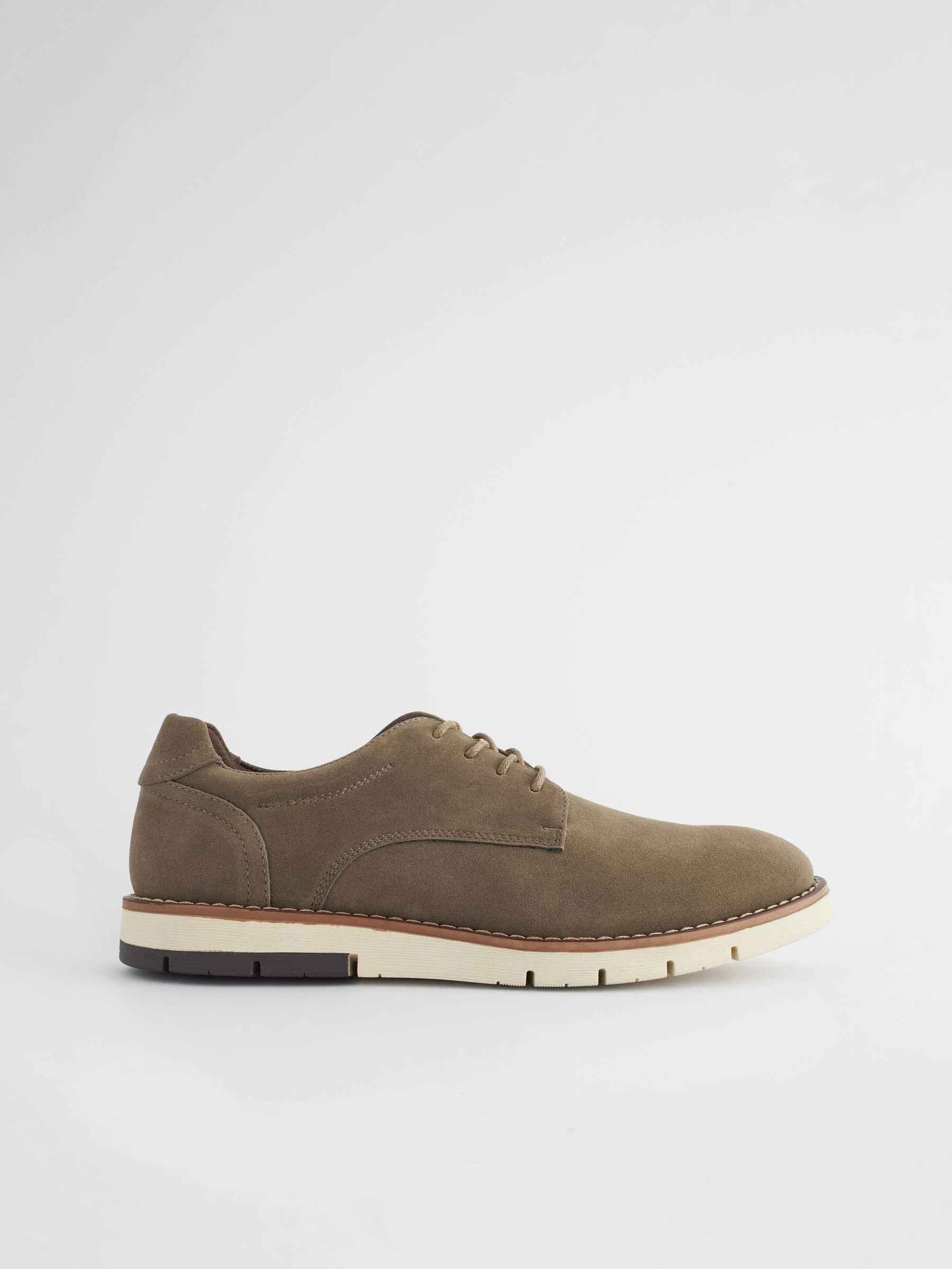 Taupe bruin - Sportschoenen met sleehak