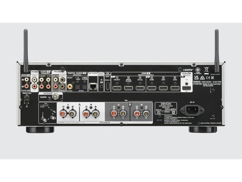Denon Stereo-Netzwerkreceiver DRA-900H Silber 2-Kanal Netzwerk-Receiver