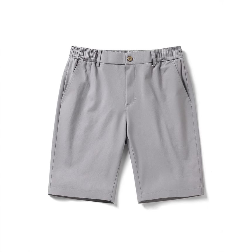 Besto - Mid Rise Plain Shorts