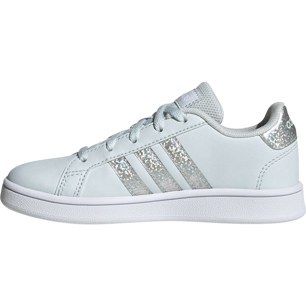 adidas Grand Court Print Lace Sneaker Kinder blue tint