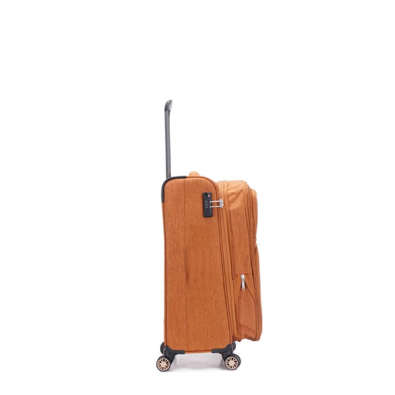 Valise cabine souple 355 Extensible 55 cm Cognac