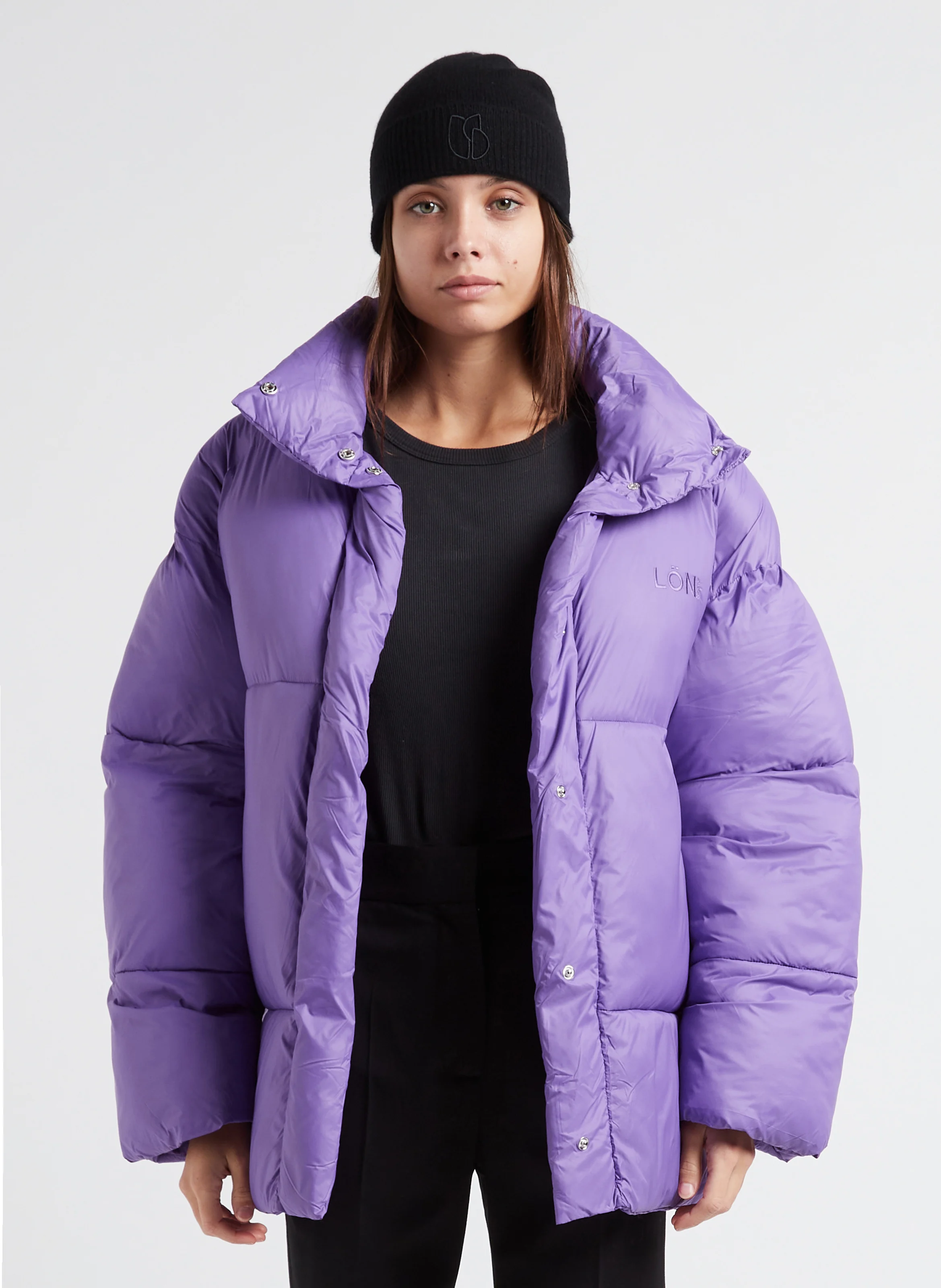 BELMOORE - Doudoune col montant matelassée| Violet
