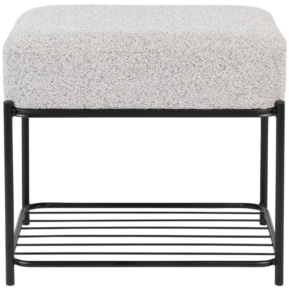 Housecraft Milou Kruk/ Poef Rechthoekig - Grijs