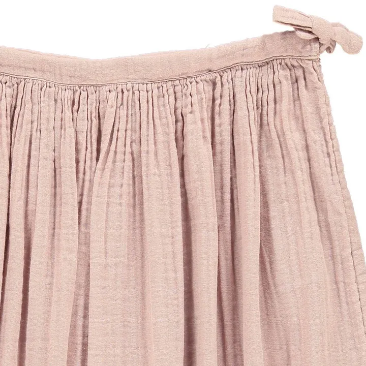 Numero 74 Jupe Longue Coton Bio Ava | Dusty Pink S007