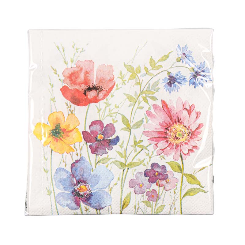 20 serviettes 'Aquarell Meadow'