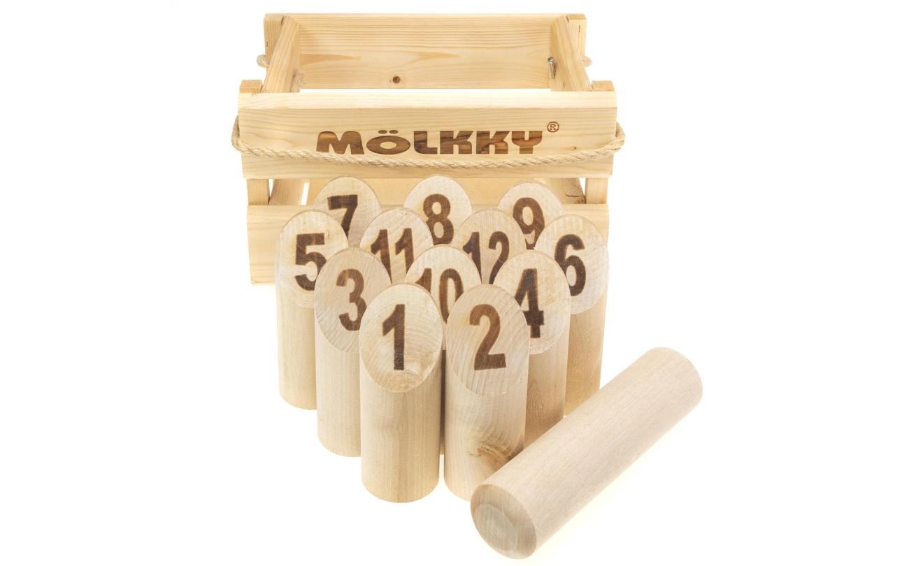 Molkky Original Vang- en werpspel houten krat